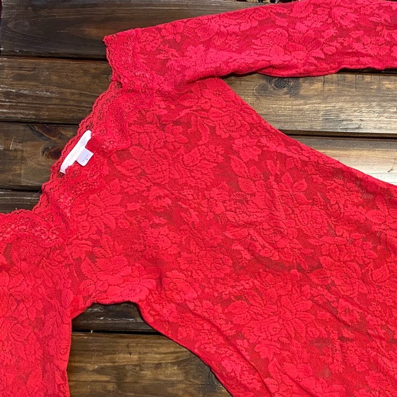 Victoria’s Secret Red Lace Dress - Picture 2 of 2
